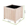 empasa Hochbeet Blumenkasten Kräuterbeet Frühbeet Pflanzkübel Pflanzkasten aus Holz für Garten, Balkon und Terrasse, Ausführung:Bloom L - 45 x 45 x 45 cm - Thumbnail 7