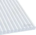 KARAT Verbinder für Hohlkammerplatten, Stegplatten, Doppelstegplatten - H-Profil - 121cm Länge - Verbindungsprofil (Verbinder 4 mm, Transparent) - Thumbnail 3