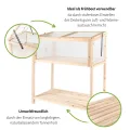 empasa Hochbeet Blumenkasten Kräuterbeet Frühbeet Pflanzkübel Pflanzkasten aus Holz für Garten, Balkon und Terrasse, Ausführung:Deluxe - 84 x 95 x 103/95 cm - Thumbnail 6