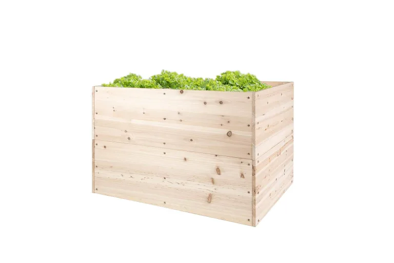 empasa Hochbeet Blumenkasten Kräuterbeet Frühbeet Pflanzkübel Pflanzkasten aus Holz für Garten, Balkon und Terrasse, Ausführung:Level - 121 x 80 x 80 cm – Bild 10