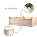 empasa Hochbeet Blumenkasten Kräuterbeet Frühbeet Pflanzkübel Pflanzkasten aus Holz für Garten, Balkon und Terrasse, Ausführung:Classic - 102 x 102 x 30 cm - Thumbnail 6