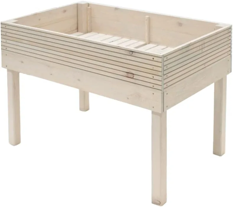 WESTMANN Hochbeet Frieda aus Holz | 75x119x79 cm Hell | Kräuterbeet für Garten & Terrasse | Holzhochbeet zum Bepflanzen | FSC® - Zertifiziert - Bild 1