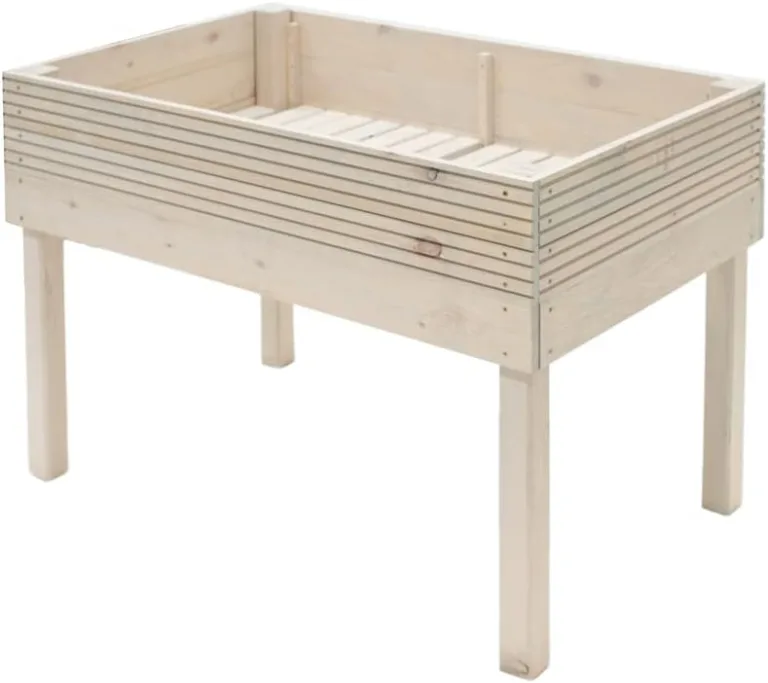 WESTMANN Hochbeet Frieda aus Holz | 75x119x79 cm Hell | Kräuterbeet für Garten & Terrasse | Holzhochbeet zum Bepflanzen | FSC® - Zertifiziert – Bild 2