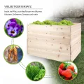 empasa Hochbeet Blumenkasten Kräuterbeet Frühbeet Pflanzkübel Pflanzkasten aus Holz für Garten, Balkon und Terrasse, Ausführung:KUUBI L - 117 x 77 x 78 cm - Thumbnail 3