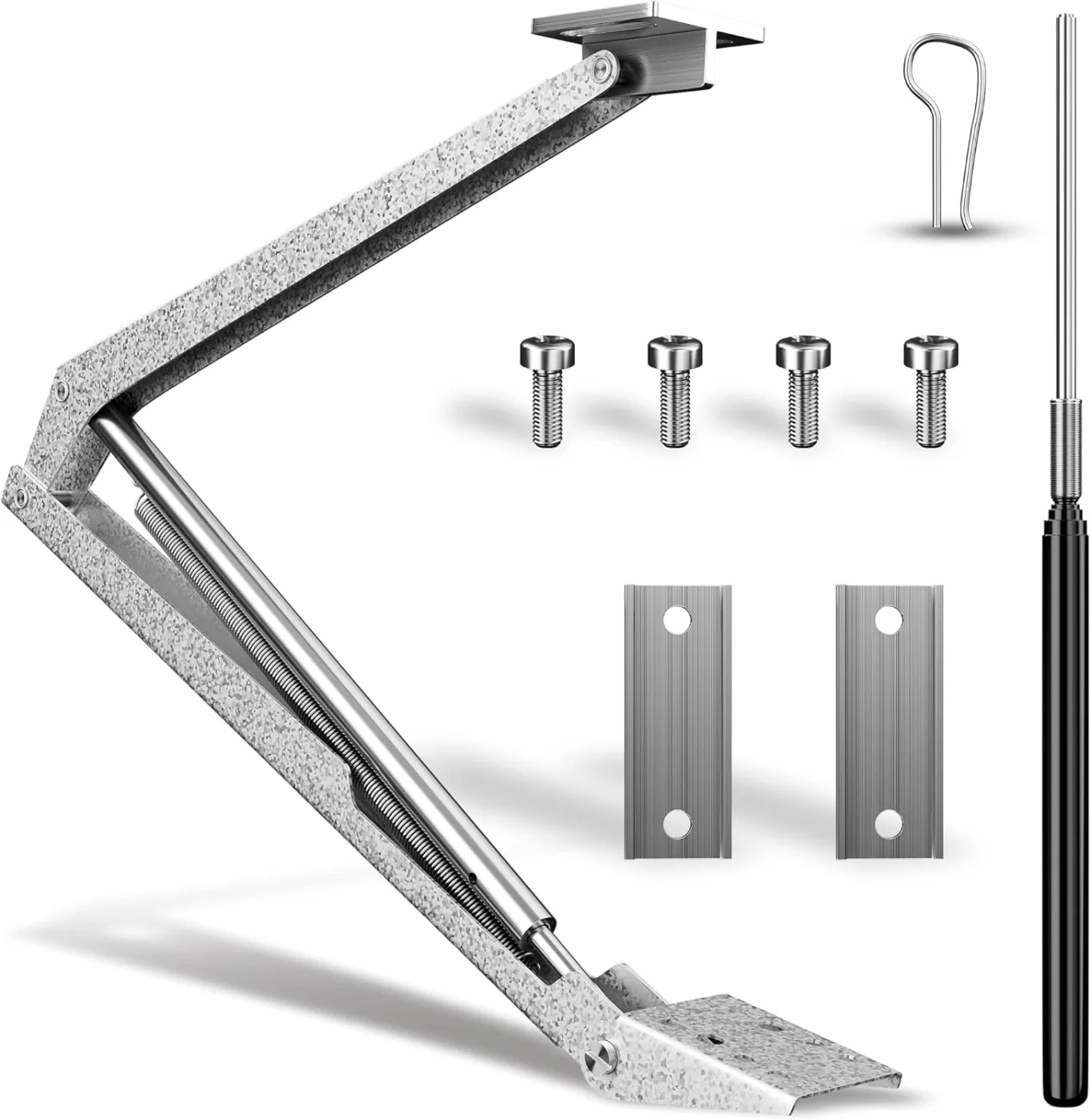 HAYATEC Automatischer Fensteröffner Gewächshaus Fensteröffner Fensterheber Gewächshaus – Temperaturgesteuert, ohne Strom, robust & wetterfest – Hubkraft 7 kg, Hubhöhe 40 cm – einfache Montage - Bild 1