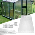 HENGMEI 14x Polycarbonat Platte Doppelstegplatten Transparent 4 mm PC Hohlkammerstegplatten Witterungsbeständig und UV-beständigen für Gewächshaus, Garten Treibhaus, 10,25 m² - Thumbnail 1