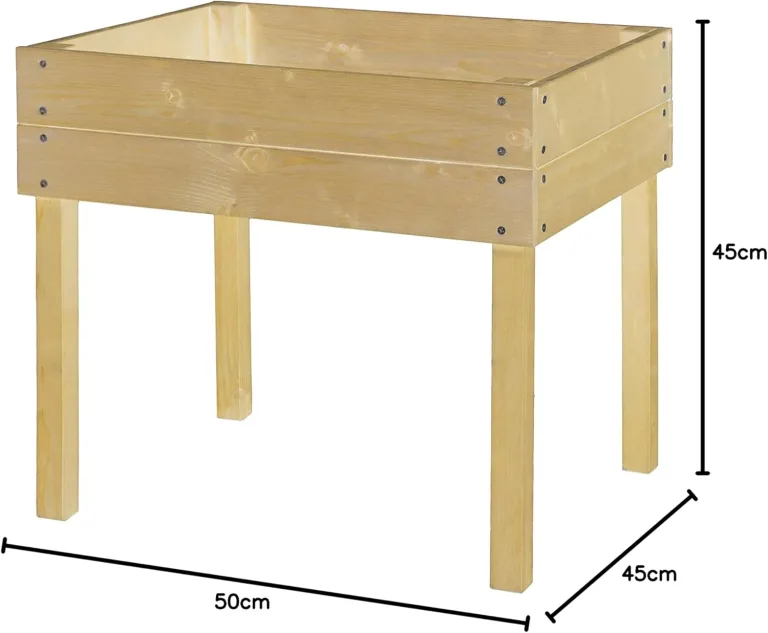 Hochbeet für Kinder 50x45x45cm aus Holz 303930108-HE – Bild 5