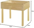 Hochbeet für Kinder 50x45x45cm aus Holz 303930108-HE - Thumbnail 5