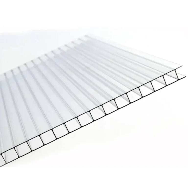 AtHaus® Polycarbonat Hohlkammerstegplatten | Zuschnitt nach Maß | 1350 x 590 mm | 4 mm Stärke | UV-beständig, wetterfest & transparent | Stoßfeste Doppelstegplatte als Gewächshausplatte – Bild 1
