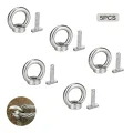 Ringmuttern M8 Augenmutter Ösenmutter Edelstahl mit Hammerkopfschraube Ringösen Schaukelhaken 5 Stück für Edelstahl Pflanzenhalter Gewächshaus Zubehör - Thumbnail 3