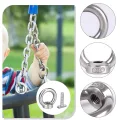 Ringmuttern M8 Augenmutter Ösenmutter Edelstahl mit Hammerkopfschraube Ringösen Schaukelhaken 5 Stück für Edelstahl Pflanzenhalter Gewächshaus Zubehör - Thumbnail 4
