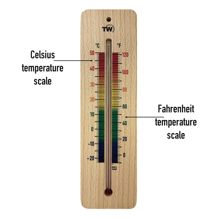 Holzthermometer für den Innenbereich, traditionelles Raumtemperatur-Thermometer, 215 mm, ideal für Zuhause, Büro, Kinderzimmer, Gewächshaus, Schuppen oder Garage, Holz, Wandthermometer, mehrfarbig – Bild 5