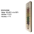 Holzthermometer für den Innenbereich, traditionelles Raumtemperatur-Thermometer, 215 mm, ideal für Zuhause, Büro, Kinderzimmer, Gewächshaus, Schuppen oder Garage, Holz, Wandthermometer, mehrfarbig - Thumbnail 7