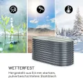 blumfeldt Hochbeet, Großes Kräuterbeet Einfacher Aufbau, Garten & Balkon, Freistehendes Gemüsebeet für Blumen, Obst & Gemüse, aus Metall, Gartenbeet 160 x 80 x 80 cm, Grau - Thumbnail 7