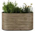 blumfeldt Hochbeet, Großes Kräuterbeet Einfacher Aufbau, Garten & Balkon, Freistehendes Gemüsebeet für Blumen, Obst & Gemüse, aus Metall, Gartenbeet 160 x 80 x 80 cm, Grau - Thumbnail 9