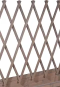 dobar® 58188e rollbares Hochbeet mit Rankgitter | Pflanzkasten auf Rollen | Blumenbeet aus Massiv-Holz | Schmales Kräuterbeet für Garten/Terrasse/Balkon | 79 x 28,5 x 130 cm | Grau - Thumbnail 4