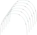 Gewächshaus-Hoops 30 Stück 7 Ft Abnehmbaren Gewächshaus-Ringe für Pflanzenabdeckung Folientunnel Gewächshausreifen bögen Kunststoff Glasfaser Pflanztunnel for Gartenstoff Gartenpfähle (Weiß) - Thumbnail 5