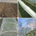 Gewächshaus-Hoops 30 Stück 7 Ft Abnehmbaren Gewächshaus-Ringe für Pflanzenabdeckung Folientunnel Gewächshausreifen bögen Kunststoff Glasfaser Pflanztunnel for Gartenstoff Gartenpfähle (Weiß) - Thumbnail 6