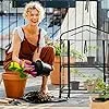 Relaxdays Gewächshaus Balkon, PVC-Folie, Stahl, HxBxT: 94 x 69 x 49 cm, Foliengewächshaus 2 Ebenen, schwarz/transparent – Bild 2