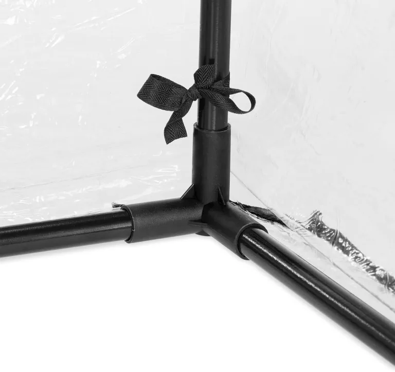 Relaxdays Folienfrühbeet, HBT: 71 x 189 x 78 cm, breite Tür, Frühbeet Tunnel, Aufzucht, Gewächshaus, PVC, transparent – Bild 8