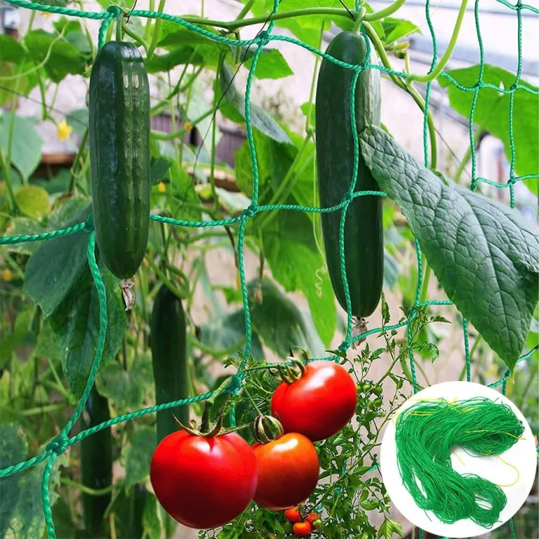 Rankhilfe Gurken Ranknetz für Gurken - Rankhilfe Garten Tomaten, Sehr Passend Netz für Kletterpflanzen Gewächshaus Zubehör, Pflanzennetz 180x270 für Garten Gewächshaus – Bild 1
