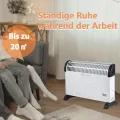 DONYER POWER 2KW Konvektor mit Thermostat – Leise – Wandmontage | 3 Heizstufen (750W/1250W/2000W) – Leiser Betrieb – Stand- & Wandmontage – Sofort einsatzbereit - Thumbnail 3