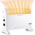 DONYER POWER 2KW Konvektor mit Thermostat – Leise – Wandmontage | 3 Heizstufen (750W/1250W/2000W) – Leiser Betrieb – Stand- & Wandmontage – Sofort einsatzbereit - Thumbnail 9