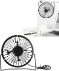 Lüfter mit Solarpanel-Antrieb, 6V 2W Tragbarer Mini-Solarventilator, USB-Solar-Abluftventilator, Outdoor Camping Wohnwagen Yacht Gewächshaus Hundehütte Hühnerstall Ventilator, Auto-Belüftungssystem - Thumbnail 5