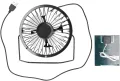 Lüfter mit Solarpanel-Antrieb, 6V 2W Tragbarer Mini-Solarventilator, USB-Solar-Abluftventilator, Outdoor Camping Wohnwagen Yacht Gewächshaus Hundehütte Hühnerstall Ventilator, Auto-Belüftungssystem - Thumbnail 9