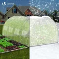 VOUNOT® Gewächshaus Foliengewächshaus, Seitenwände Aufrollbar Winterfest, Tomatenhaus Folientunnel, 4x3x2m 12m², Weiß - Thumbnail 5