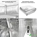VOUNOT® Gewächshaus Foliengewächshaus, Seitenwände Aufrollbar Winterfest, Tomatenhaus Folientunnel, 3x3x2m 9m², Weiß - Thumbnail 6