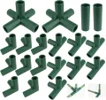 20 STK Verbindungsstücke für Gewächshaus Rahmen, Eckverbinder für Gartenrahmen, für Garten Rahmen Regale (3 4 5 Wege, 16mm ) - Thumbnail 1