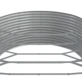 vidaXL Hochbeet, Wetterfestes Hochbeet für Garten Balkon Terrasse, Kräuterhochbeet zum Selber Bauen, Pflanzkasten aus Metall, Pulverbeschichteter Stahl Silbern - Thumbnail 4