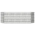 vidaXL Hochbeet, Wetterfestes Hochbeet für Garten Balkon Terrasse, Kräuterhochbeet zum Selber Bauen, Pflanzkasten aus Metall, Verzinkter Stahl Silbern - Thumbnail 5