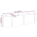 vidaXL Hochbeet, Wetterfestes Hochbeet für Garten Balkon Terrasse, Kräuterhochbeet zum Selber Bauen, Pflanzkasten aus Metall, Verzinkter Stahl Silbern - Thumbnail 3