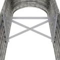 vidaXL Hochbeet, Wetterfestes Hochbeet für Garten Balkon Terrasse, Kräuterhochbeet zum Selber Bauen, Pflanzkasten aus Metall, Verzinkter Stahl Silbern - Thumbnail 4