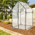 Gardzen Mini-Gewächshaus, robust, tragbar, transparentes Zelt, kleines Gewächshaus für Innen- und Außenbereich, 91,9 cm (L) x 91,9 cm (B) x 150 cm (H) - Thumbnail 7