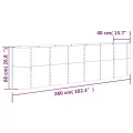 vidaXL Hochbeet, Wetterfestes Hochbeet für Garten Balkon Terrasse, Kräuterhochbeet zum Selber Bauen, Pflanzkasten aus Metall, Verzinkter Stahl Grün - Thumbnail 3