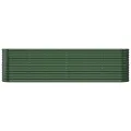 vidaXL Hochbeet, Wetterfestes Hochbeet für Garten Balkon Terrasse, Kräuterhochbeet zum Selber Bauen, Pflanzkasten aus Metall, Verzinkter Stahl Grün - Thumbnail 5