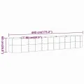 vidaXL Hochbeet, Wetterfestes Hochbeet für Garten Balkon Terrasse, Kräuterhochbeet zum Selber Bauen, Pflanzkasten aus Metall, Verzinkter Stahl Grau - Thumbnail 7
