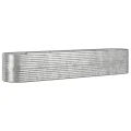 vidaXL Hochbeet, Wetterfestes Hochbeet für Garten Balkon Terrasse, Kräuterhochbeet zum Selber Bauen, Pflanzkasten aus Metall, Verzinkter Stahl Grau - Thumbnail 8