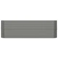 vidaXL Hochbeet, Wetterfestes Hochbeet für Garten Balkon Terrasse, Kräuterhochbeet zum Selber Bauen, Pflanzkasten aus Metall, Verzinkter Stahl Grau - Thumbnail 5