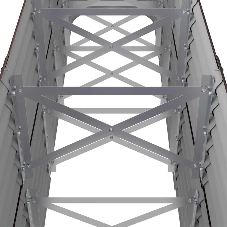 vidaXL Hochbeet, Wetterfestes Hochbeet für Garten Balkon Terrasse, Kräuterhochbeet zum Selber Bauen, Pflanzkasten aus Metall, Verzinkter Stahl Braun – Bild 4