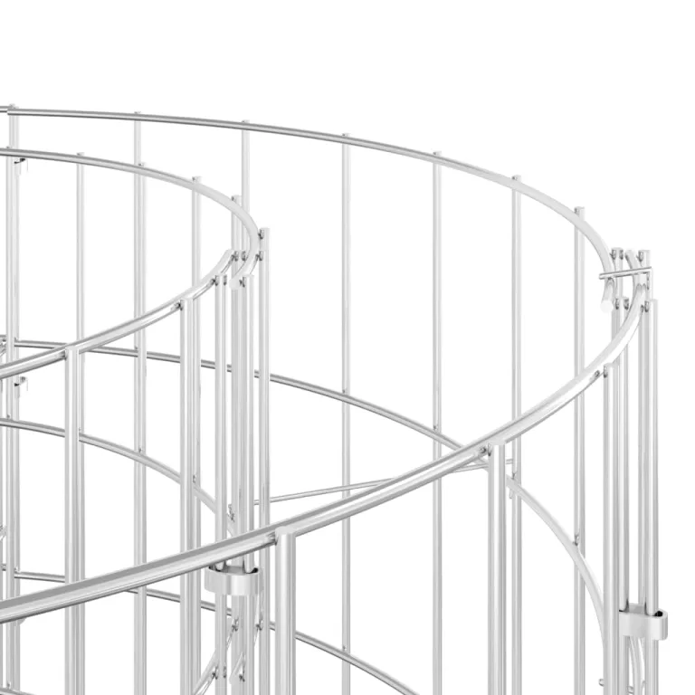 vidaXL Gabionen Hochbeet Steinkorb Pflanzkorb Gabionenkorb Pflanzkasten Pflanzkübel Pflanzbeet Garten Verzinktes Eisen 120x50x100 cm – Bild 4