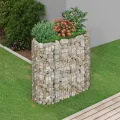 vidaXL Gabionen Hochbeet Steinkorb Pflanzkorb Gabionenkorb Pflanzkasten Pflanzkübel Pflanzbeet Garten Verzinktes Eisen 120x50x100 cm - Thumbnail 2