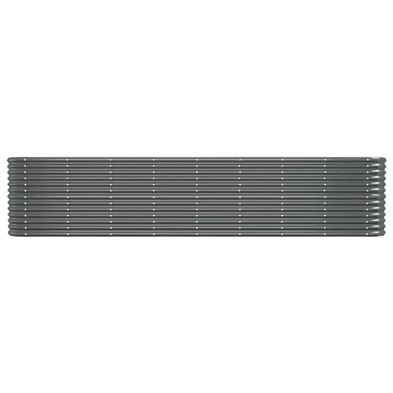 vidaXL Hochbeet, Wetterfestes Hochbeet für Garten Balkon Terrasse, Kräuterhochbeet zum Selber Bauen, Pflanzkasten aus Metall, Verzinkter Stahl Anthrazit – Bild 5