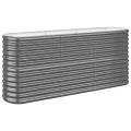 vidaXL Hochbeet, Wetterfestes Hochbeet für Garten Balkon Terrasse, Kräuterhochbeet zum Selber Bauen, Pflanzkasten aus Metall, Pulverbeschichteter Stahl Grün - Thumbnail 10