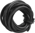 Gewächshaus Gummistreifen 4 m/10 m/18 m Schwarzer Universeller Gummi Dichtungsstreifen Glasdichtungs Gummikabel für Gewächshausbedarf (18M/59.1Ft) - Thumbnail 1