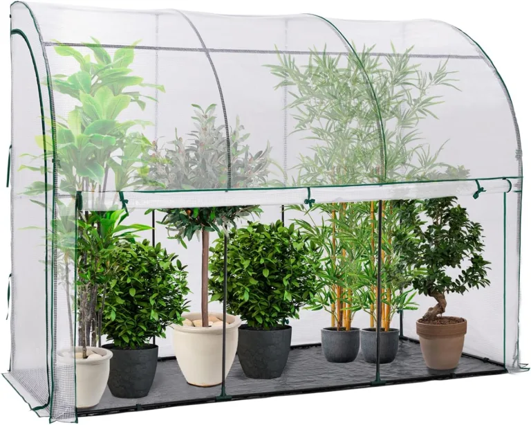 IDMarket - Wandgebautes Wintergewächshaus 300 x 80 x 160 cm mit doppelter Öffnung für Balkon und Terrasse – Bild 2