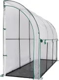 IDMarket - Wandgebautes Wintergewächshaus 300 x 80 x 160 cm mit doppelter Öffnung für Balkon und Terrasse - Thumbnail 4